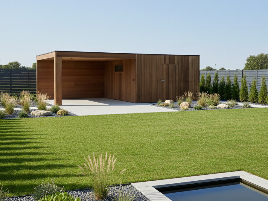 Om dit deze tuinberging voor te stellen